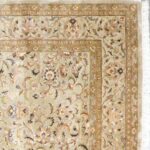 5’8”x7’11” Traditional Tan Wool & Silk Hand-Knotted Rug - Direct Rug Import | Rugs in Chicago, Indiana,South Bend,Granger