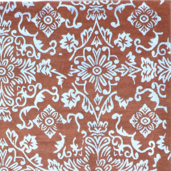 9'x12'3" Transitional Brown Wool & Silk Hand-Knotted Rug - Direct Rug Import | Rugs in Chicago, Indiana,South Bend,Granger