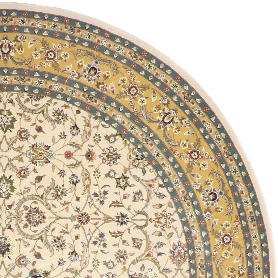 10'x10' Traditional Tabriz Round Wool&Silk Hand-tufted Rug - Direct Rug Import | Rugs in Chicago, Indiana,South Bend,Granger