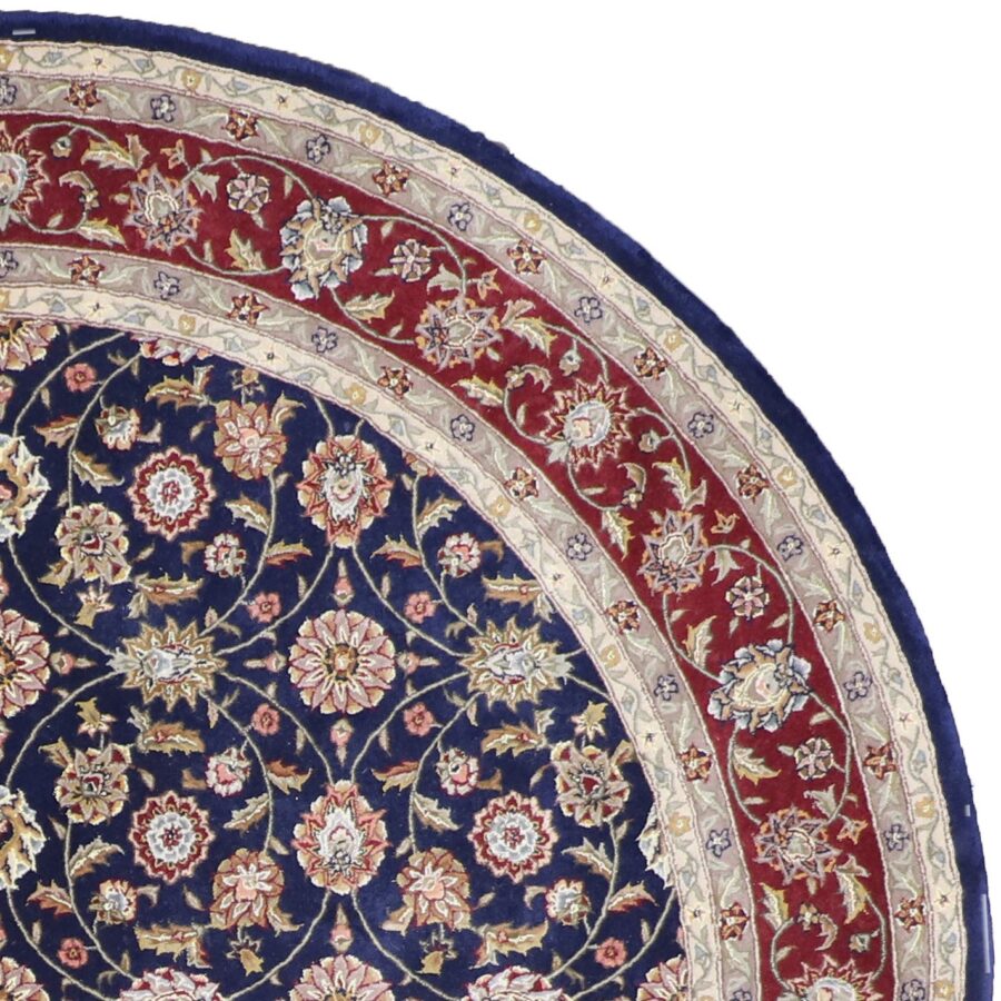 8'x8' Traditional Round Wool & Silk Hand-Tufted Rug - Direct Rug Import | Rugs in Chicago, Indiana,South Bend,Granger