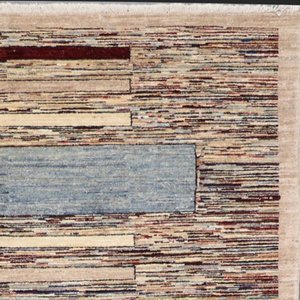 5'7"x8'4" Contemporary Burgundy Wool Hand-Knotted Rug - Direct Rug Import | Rugs in Chicago, Indiana,South Bend,Granger