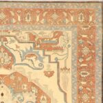 8'1"x10' Traditional Serapi Orange Wool Hand-Knotted Rug - Direct Rug Import | Rugs in Chicago, Indiana,South Bend,Granger