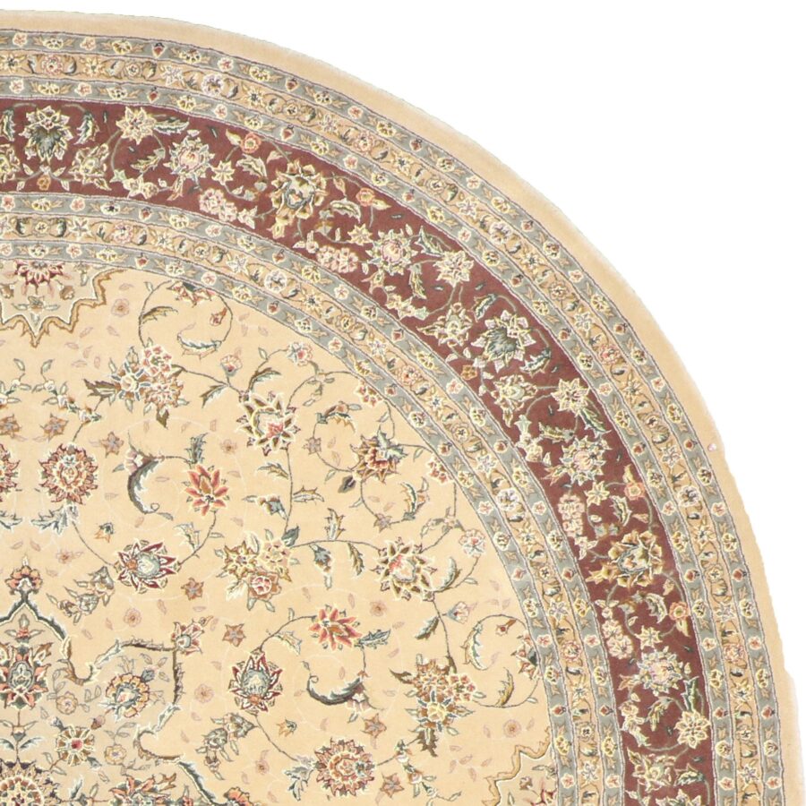 9'11"x9'11" Decorative Round Wool & Silk Rug - Direct Rug Import | Rugs in Chicago, Indiana,South Bend,Granger