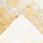 7’8”x9’9” Transitional Gray Wool & Silk Hand-Knotted Rug - Image 4