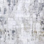 3’3”x9’10” Transitional Silver Wool & Silk Hand-Finished Rug - Image 2
