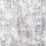 6'5"x9'3" Transitional Gray Wool & Silk Hand-Finished Rug