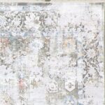 6'5"x9'3" Transitional Gray Wool & Silk Hand-Finished Rug - Image 3