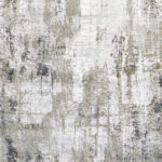 2’7”x10’ Transitional Silver Wool & Silk Hand-Finished Rug