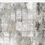 2’7”x10’ Transitional Silver Wool & Silk Hand-Finished Rug - Image 3