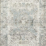 2’7”x10’ Transitional Gray Wool & Silk Hand-Knotted Rug