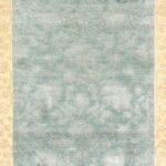 2’7”x10’ Decorative Teal Wool & Silk Hand-Finished Rug - Image 2
