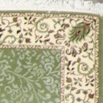 2’7”x9’9” Traditional Green Wool & Silk Hand-Knotted Rug - Image 3
