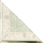 2’7”x9’9” Traditional Green Wool & Silk Hand-Knotted Rug - Image 4
