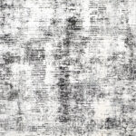 7’8”x9’10” Contemporary Black Wool & Silk Hand-Finished Rug