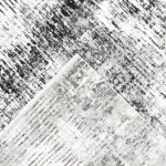 7’8”x9’10” Contemporary Black Wool & Silk Hand-Finished Rug - Image 4