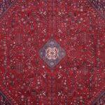 6’9”x9’10” Persian Traditional Red Wool Hand-Knotted Rug - Image 3
