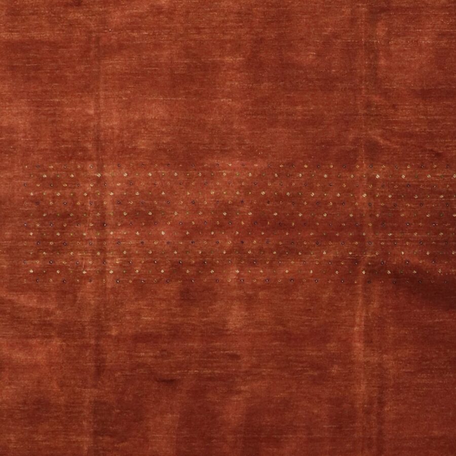 6’7”x9’10” Contemporary Gabbeh Rust-Brown Wool Hand-Knotted Rug - Direct Rug Import | Rugs in Chicago, Indiana,South Bend,Granger