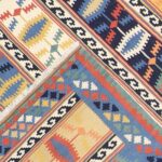 5’9”x8’5” Persian Kilim Ivory Wool Hand-Knotted Rug - Image 4