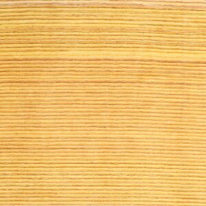 9’10”x9’10” Contemporary Orange Wool Hand-Knotted Rug