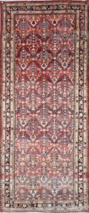 5’2”x13’2” Tribal Pink Antique Persian Wool Hand-Knotted Runner