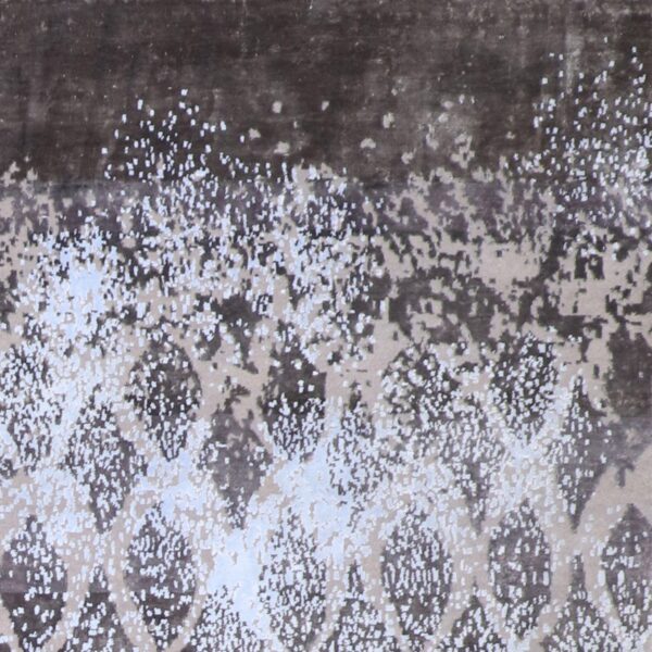 8’3”x9’11” Transitional Gray Wool & Silk Hand-Knotted Rug - Direct Rug Import | Rugs in Chicago, Indiana,South Bend,Granger