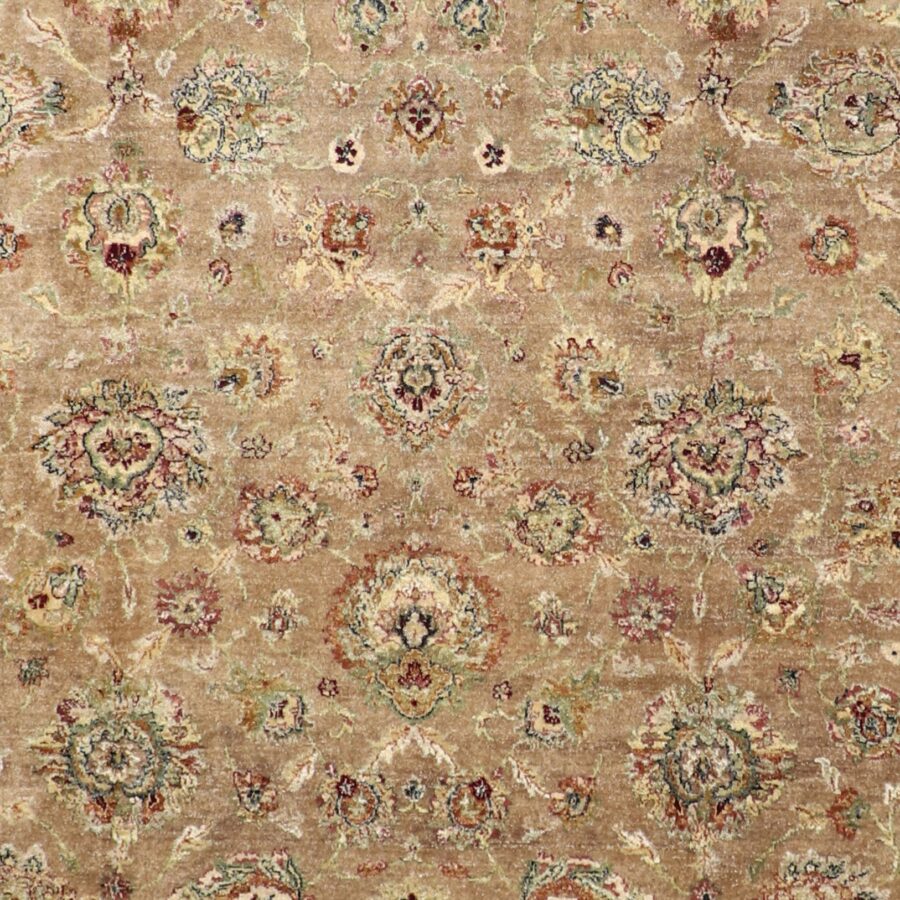 8’10”x12’1” Traditional Tan Wool Hand-Knotted Rug - Direct Rug Import | Rugs in Chicago, Indiana,South Bend,Granger