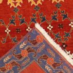 3’x4’3” Traditional Red Persian Gabbeh Wool Hand-Knotted Rug - Image 4