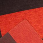 5’6”x8’6” Contemporary Red Wool Hand-Knotted Rug - Image 4