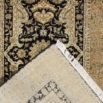 3’x12’ Traditional Black Wool & Silk Hand-Knotted Runner - Image 4