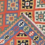 4’1”x5’9” Decorative Orange Wool Hand-Knotted Rug - Direct Rug Import | Rugs in Chicago, Indiana,South Bend,Granger