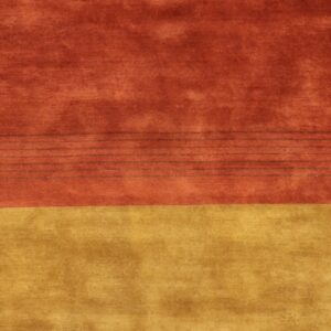 8'x9'9" Contemporary Tan Wool Hand-Knotted Rug