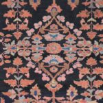 5’2”x9’11” Tribal Navy Antique Persian Wool Hand-Knotted Runner - Image 2