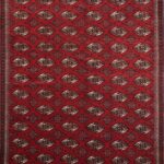 6’5”x9’9” Persian Traditional Red Wool Hand-Knotted Rug