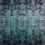 9’10”x13’4” Transitional Charcoal and Aqua  Wool & Silk Hand-Finished Rug - Direct Rug Import | Rugs in Chicago, Indiana,South Bend,Granger