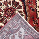 5’4”x6’10”  Traditional Persian Rust Wool Hand-Knotted Rug - Image 4