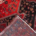 5’4”x8’5” Persian Shiraz Traditional Red Wool Hand-Knotted Rug - Image 4