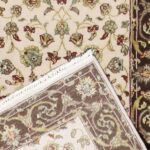 2’7”x12’1” Traditional Ivory Wool & Silk Hand-Knotted Runner - Image 4