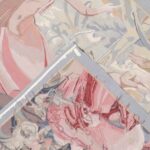 4’11”x8’1” Dancing in The Paradise Gray Wool Hand-Knotted Tapestry - Image 4