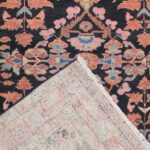 5’2”x9’11” Tribal Navy Antique Persian Wool Hand-Knotted Runner - Image 4