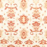 7’x10’7” Persian Traditional Ivory Wool Hand-Knotted Rug - Image 3