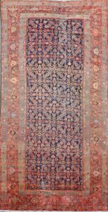 6’3”x12’9” Tribal Rust Antique Persian Wool Hand-Knotted Runner