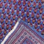 3’10”x9’5” Tribal Blue Persian Wool Hand-Knotted Runner - Image 4