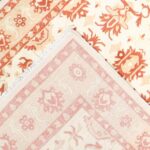 7’x10’7” Persian Traditional Ivory Wool Hand-Knotted Rug - Image 4