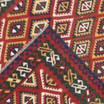5’3”x7’ Persian Kilim Red Wool Hand-Knotted Rug - Direct Rug Import | Rugs in Chicago, Indiana,South Bend,Granger