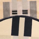 9’x9’ Contemporary Tan Tibetan Wool Hand-Knotted Rug - Image 4