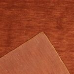 6’x9’ Contemporary Rust Wool Hand-Knotted Rug - Image 4