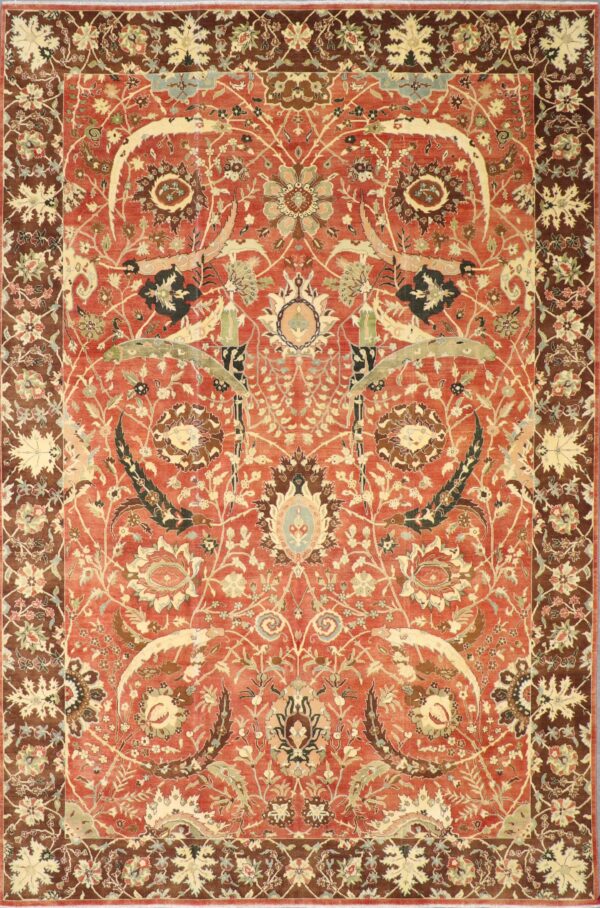 8’x12’3” Decorative Red Wool Hand-Knotted Rug - Direct Rug Import | Rugs in Chicago, Indiana,South Bend,Granger