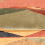 9’x9' Contemporary Green Tibet Wool Hand-Knotted Rug - Image 5