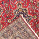 6’4”x9’9” Traditional Persian Red Wool Hand-Knotted Rug - Image 4