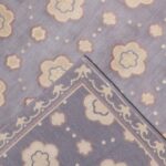 5’1”x8’ Decorative Lavender Tibetan Wool & Silk Hand-Knotted Rug - Image 4